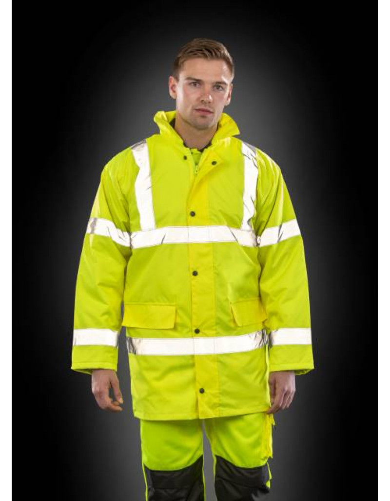 Jachetă de lucru fosforescentă Parka EN ISO 20471:2013